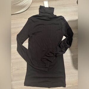 Splendid Black Womens Turtleneck Long Sleeve shirt xs nwt